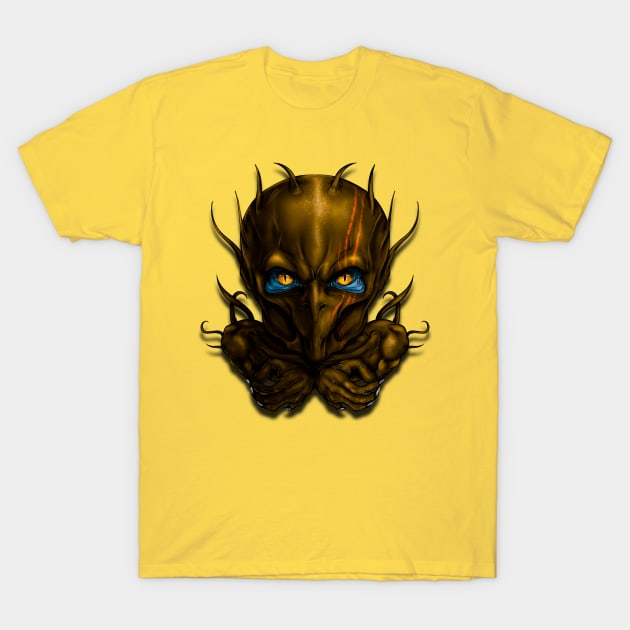 strange alien warrior T-Shirt by AndreyG